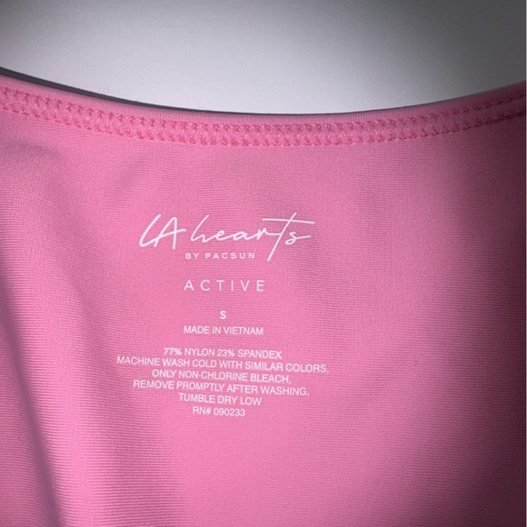PacSun Pink Sports Bra Racerback Intimates - Picture 2 of 2